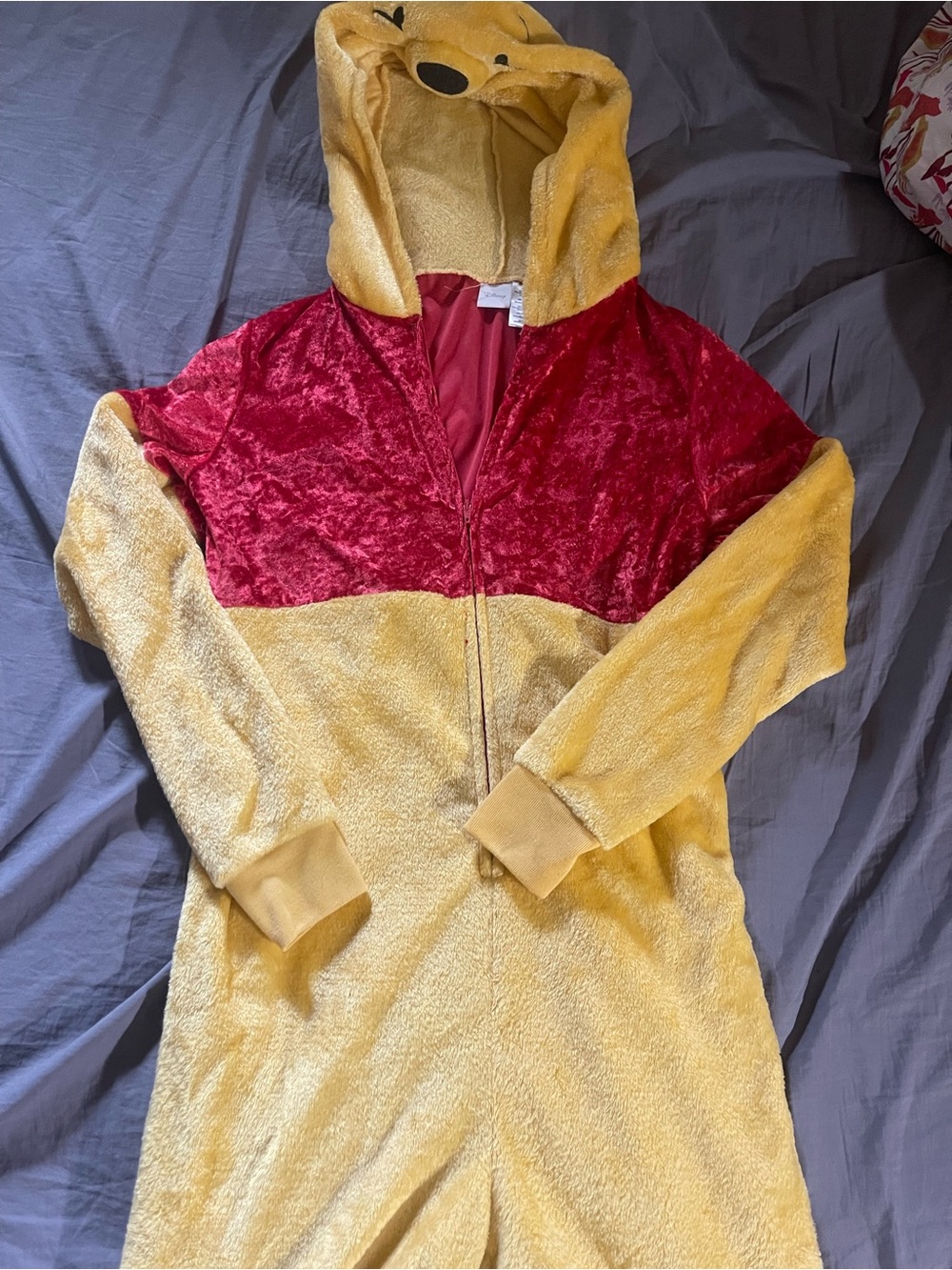 Winnie the Pooh Costume Disney Adult Hooded Jumpsuit